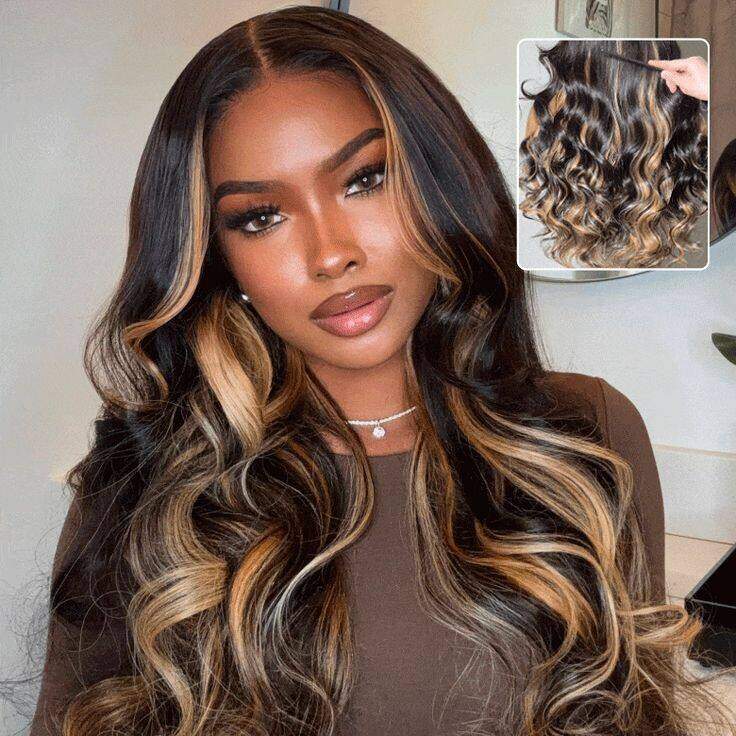 Glueless Drawstring Wig 13×6 HD Lace 24 Inch 250% Density – Invisible Knots Pre Bleached Pre Plucked Pre Cut – Out Box Ready Human Hair Wig