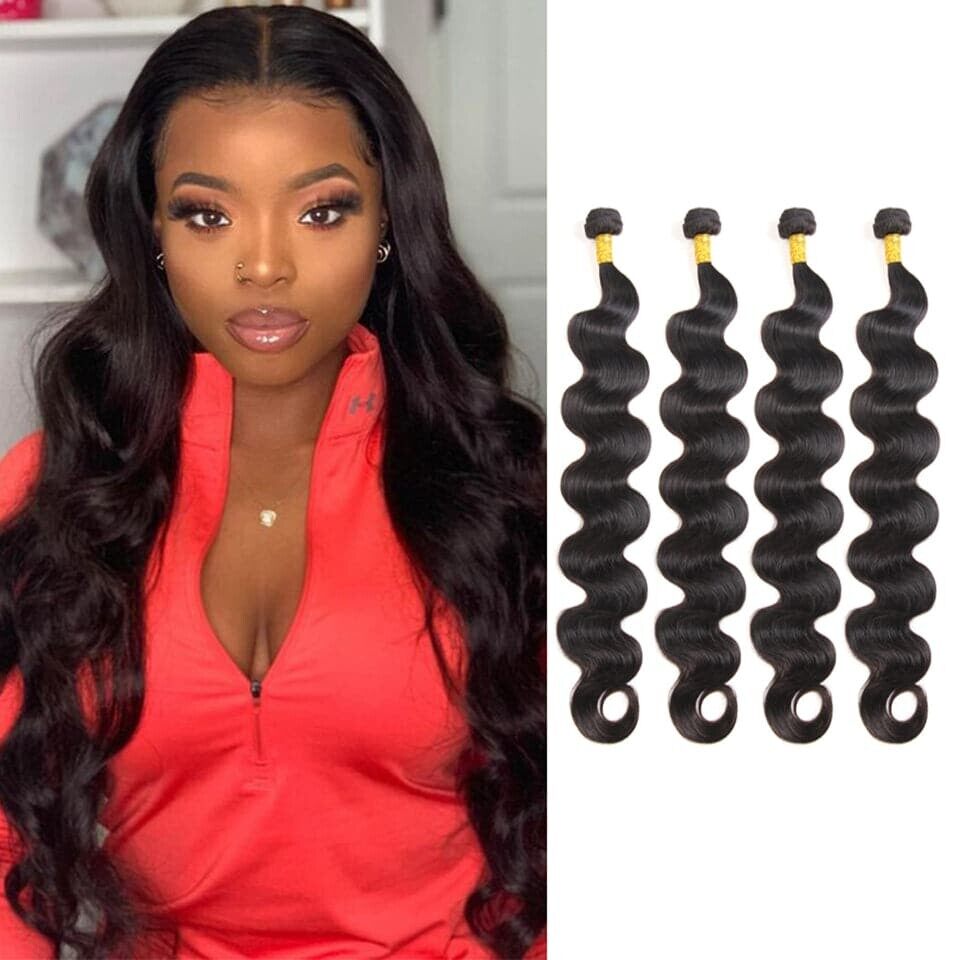 (B1) Body Wave 4 Bundles Virgin Human Hair Extension