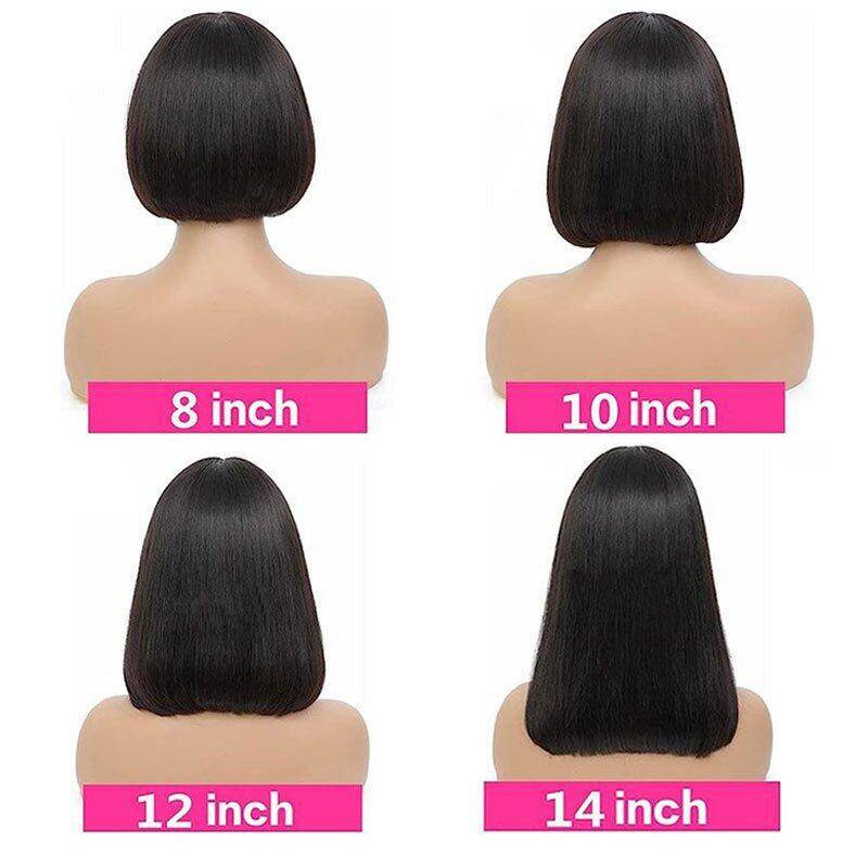 Lightning Deal 13x4 Full Frontal Straight Bob Wig
