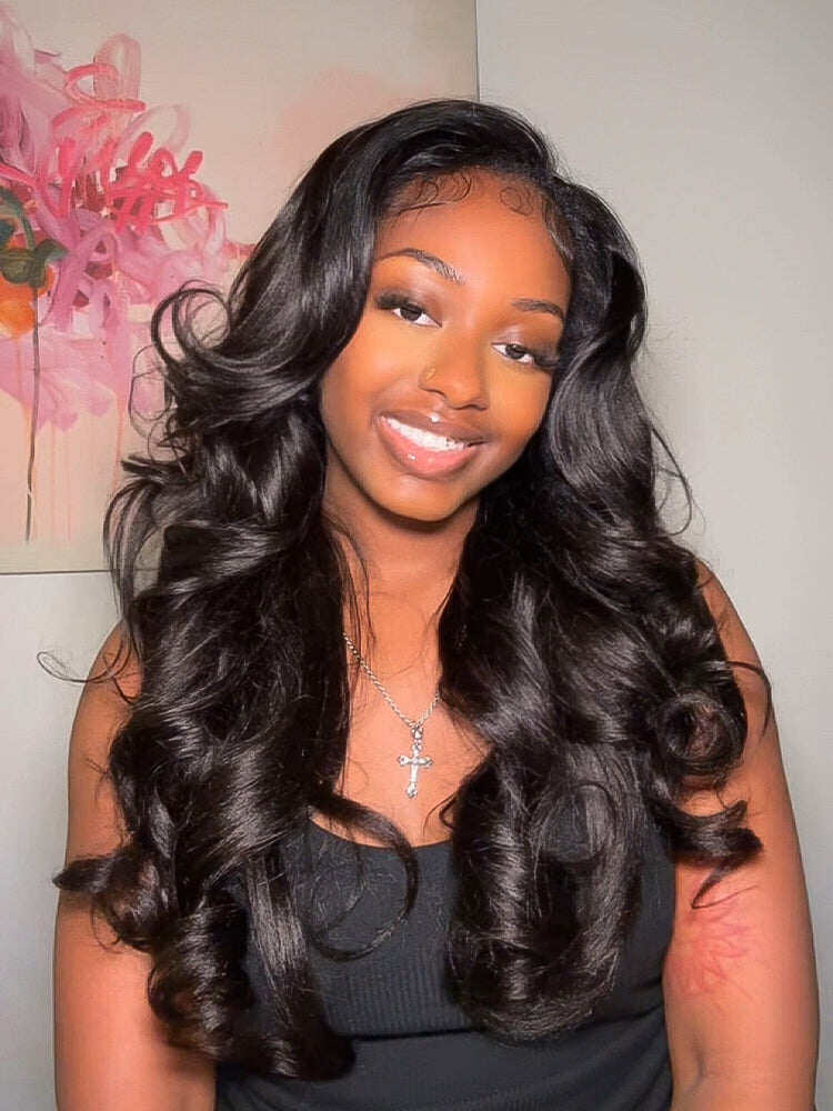 belvedon-Styled Butterfly Cut Layered Yaki Straight Glueless Install Half Wig With Draw-string Beginner Friendly