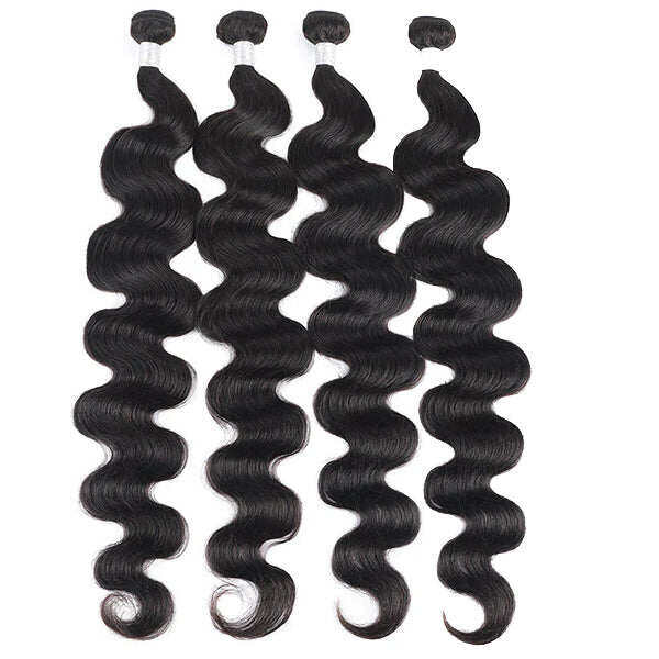 (B1) Body Wave 4 Bundles Weave Sew in Hair Extensions 30 Inch Bundles