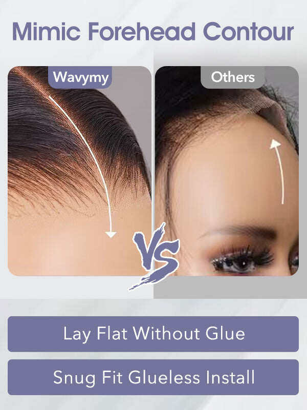 13x6 Glueless Lace Front Wig – Pre-Everything Drawstring Dome Cap, 180% Density Wear & Go Wig – US Stock