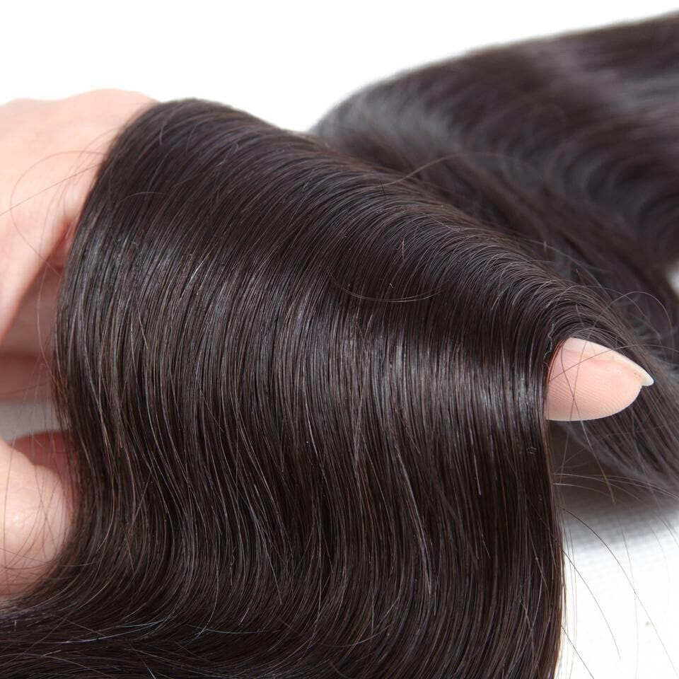 (B1) Peruvain Body Wave 4 Bundles Deal 100% Human Hair for Black Women Hair Extensions 8-40 inches
