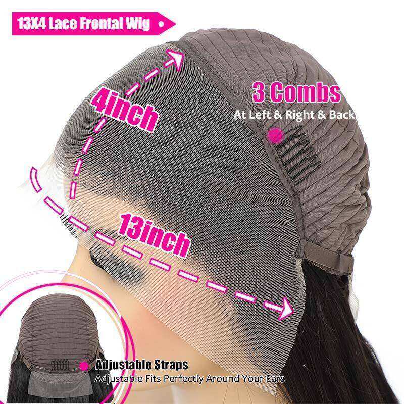 13x4 Lace Front Straight Wigs Remy Hair