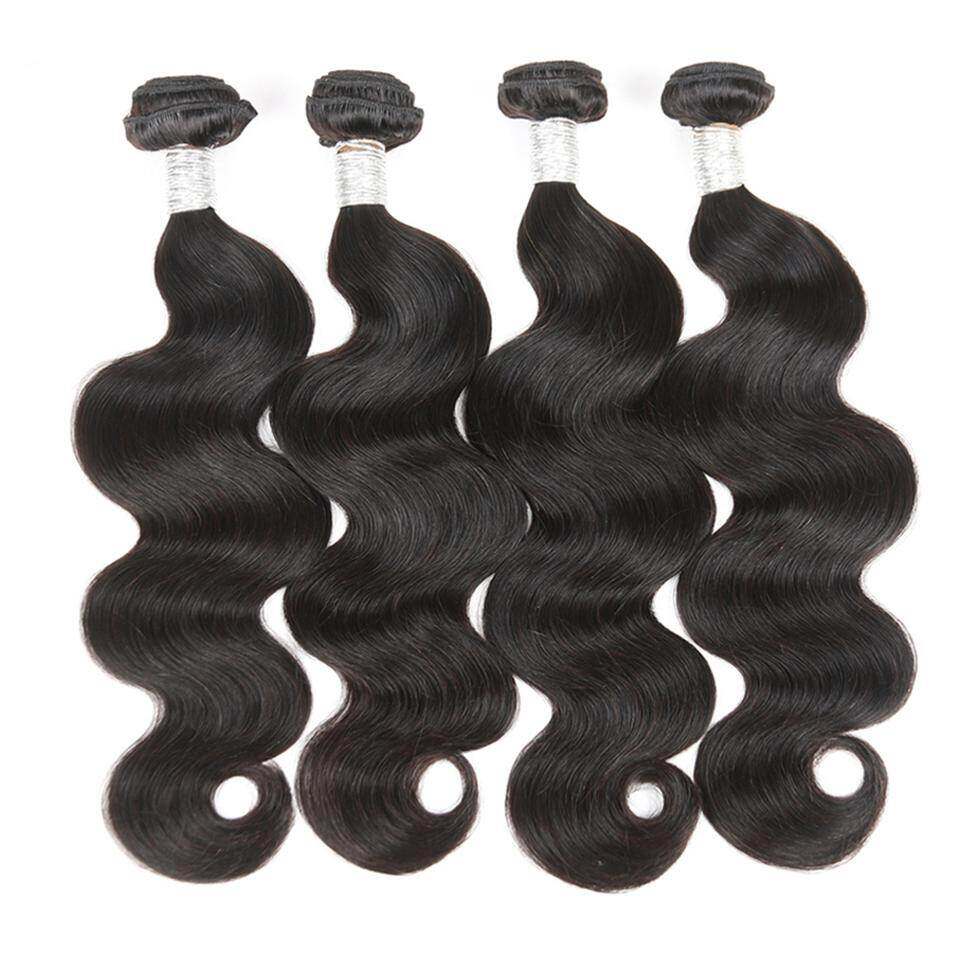 (B1) Body Wave 4 Bundles Weave Sew in Hair Extensions 30 Inch Bundles
