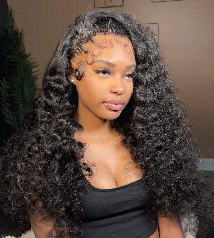 13x6 Full HD Lace Wigs Deep Wave Human Hair Parting Max Wigs Pre Plucked Natural Hairline