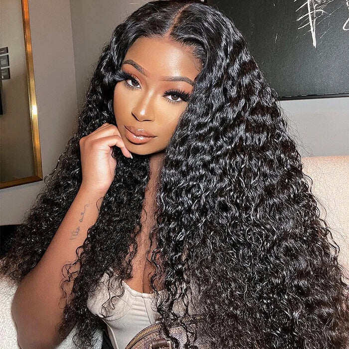 13x6 Full HD Lace Wigs Deep Wave Human Hair Parting Max Wigs Pre Plucked Natural Hairline
