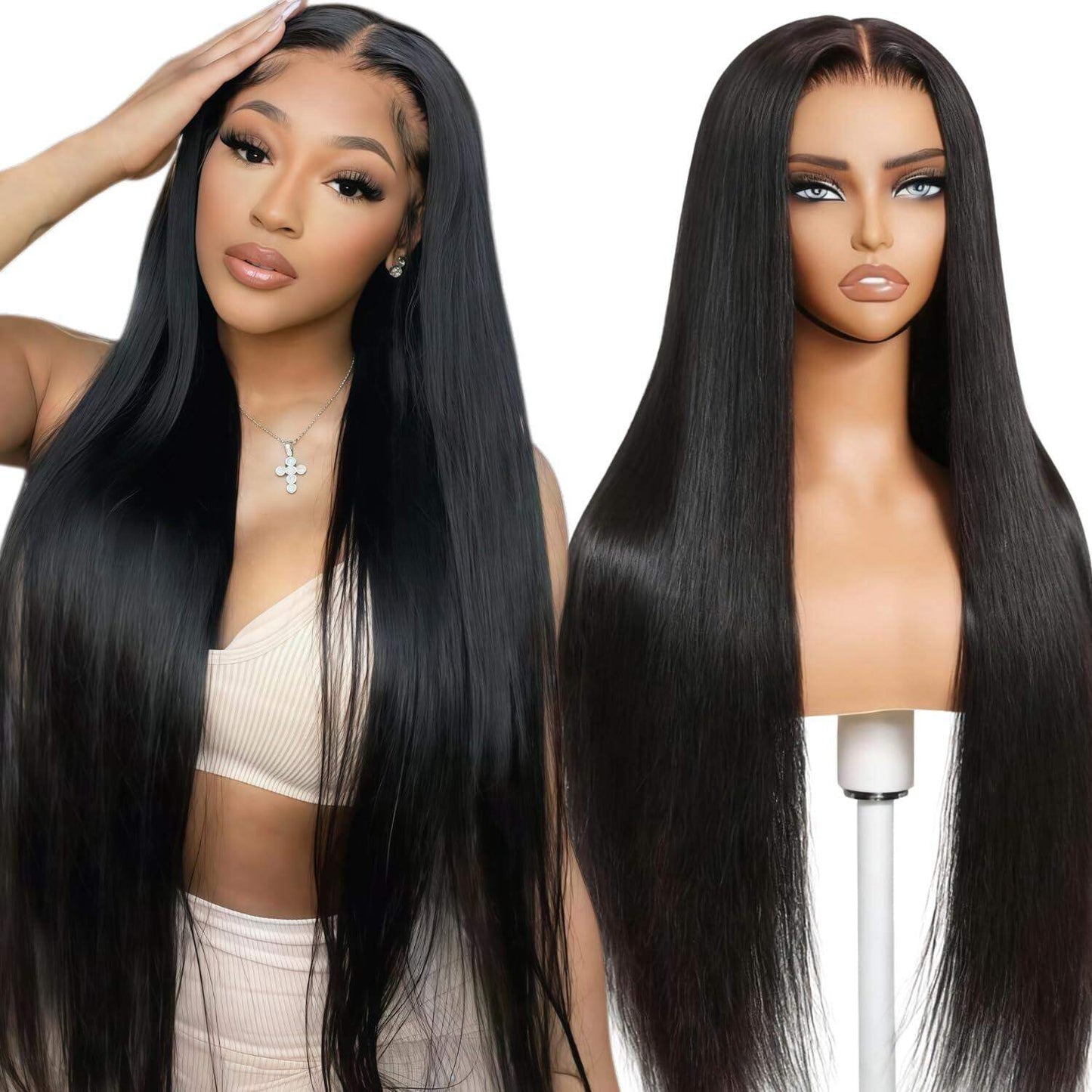 13×6 Straight Glueless Full Frontal Hd Lace Wig Pre-everything Human Hair Wig